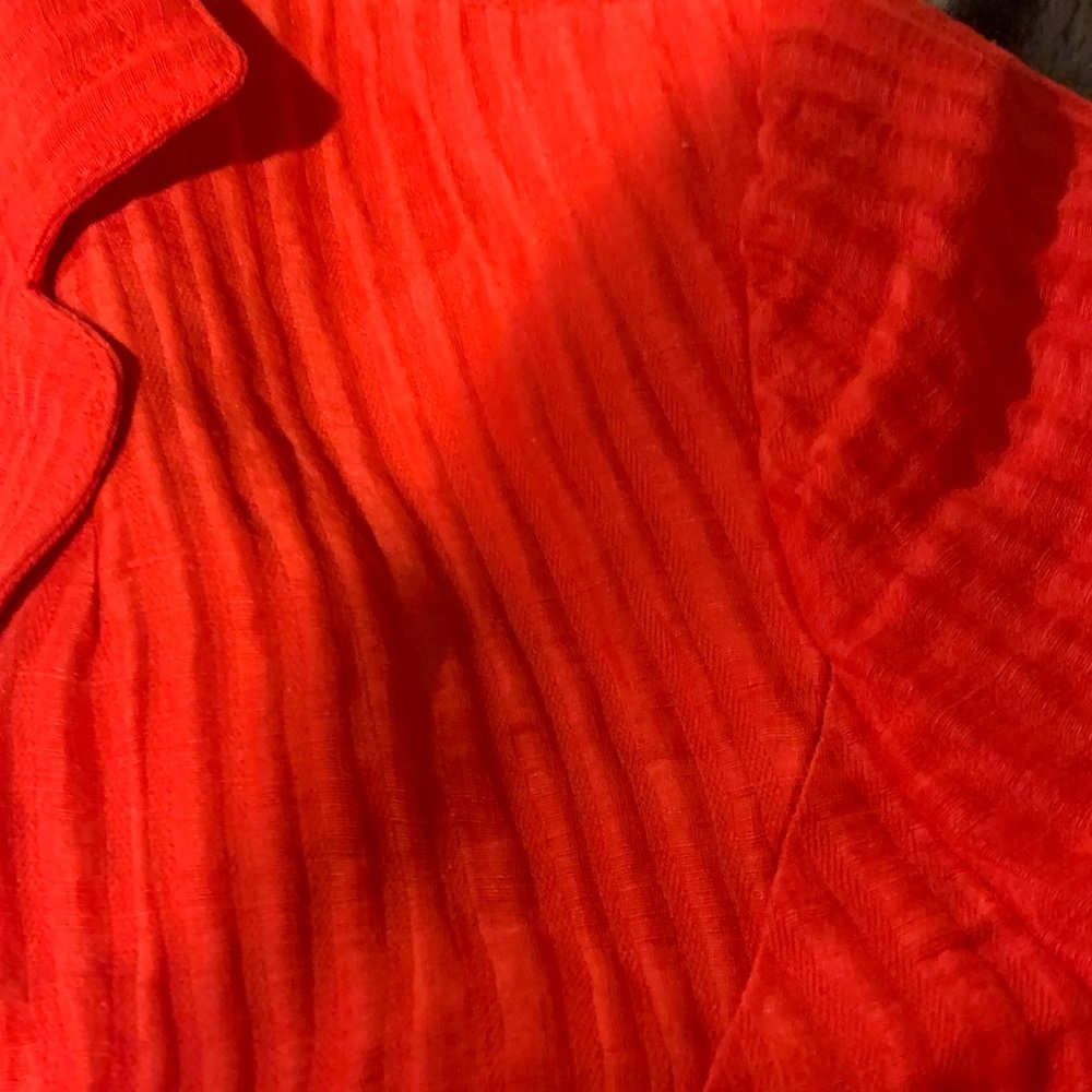 #444 NWOT Red “Jones New York”Textured Blazer - Picture 4 of 13